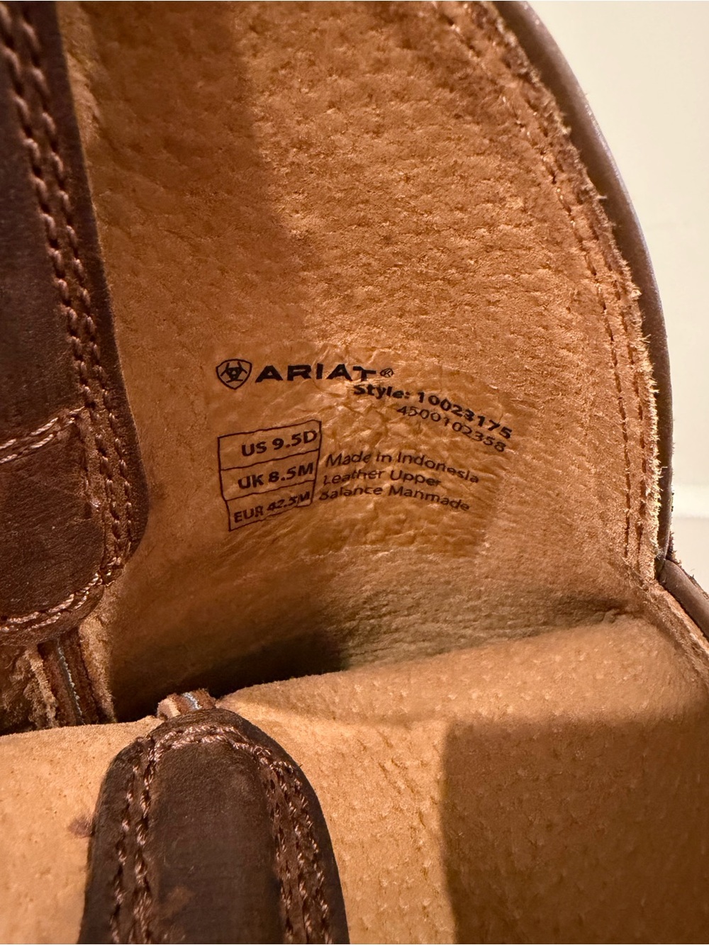 Ariat Brown Leather Western Cowboy Boots - Picture 3 of 5